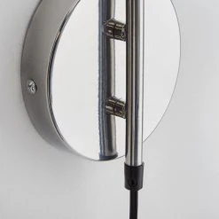 Dunelm Issac Chrome Effect Plug In Wall Light 11 Dunelm Issac Chrome Effect Plug In Wall Light -Dunelm Shop 30798622 alt03