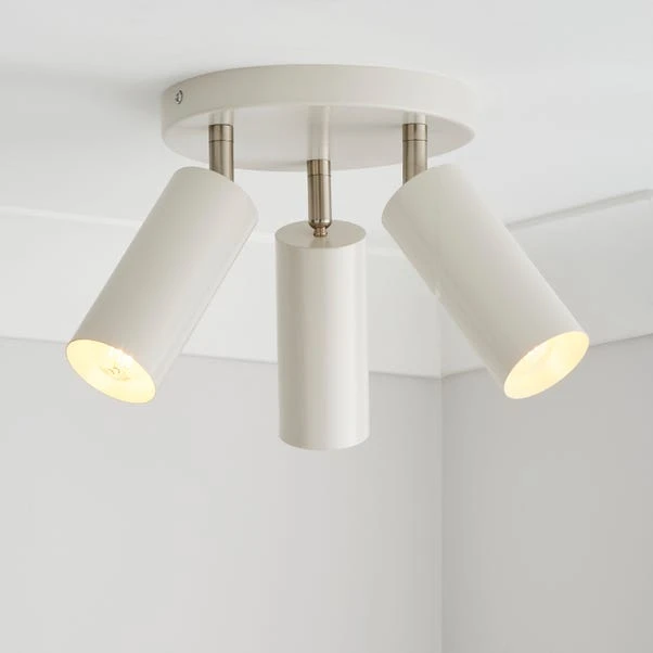 Dunelm Leila 3 Light Semi Flush Ceiling Fitting 3 Dunelm Leila 3 Light Semi Flush Ceiling Fitting