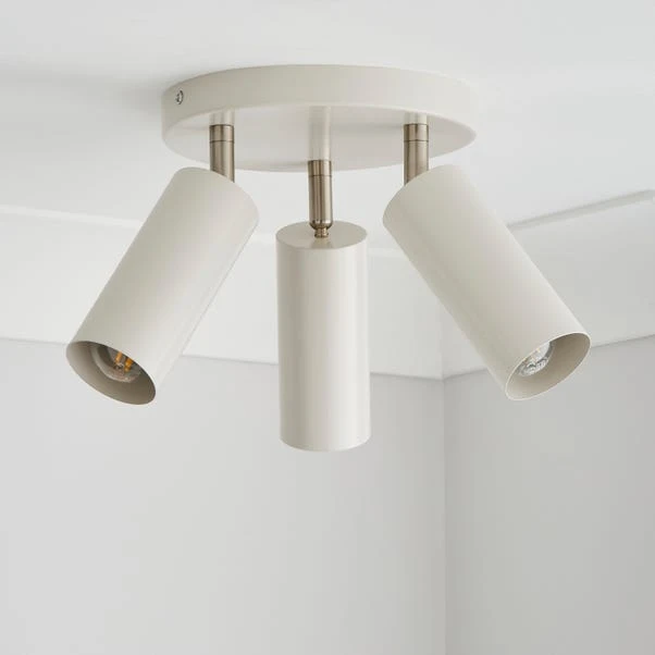 Dunelm Leila 3 Light Semi Flush Ceiling Fitting 4 Dunelm Leila 3 Light Semi Flush Ceiling Fitting - Image 2