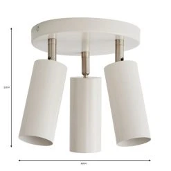 Dunelm Leila 3 Light Semi Flush Ceiling Fitting 13 Dunelm Leila 3 Light Semi Flush Ceiling Fitting -Dunelm Shop 30798630 alt05