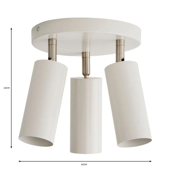 Dunelm Leila 3 Light Semi Flush Ceiling Fitting 8 Dunelm Leila 3 Light Semi Flush Ceiling Fitting - Image 6