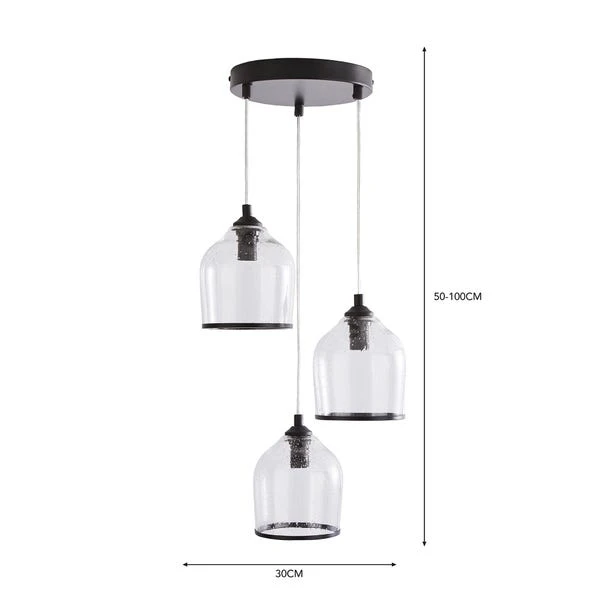 Dunelm Lenny 3 Light Cluster Ceiling Fitting 8 Dunelm Lenny 3 Light Cluster Ceiling Fitting - Image 6