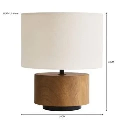 Elements Sunds Shaded Table Lamp -Dunelm Shop 30798655 alt05