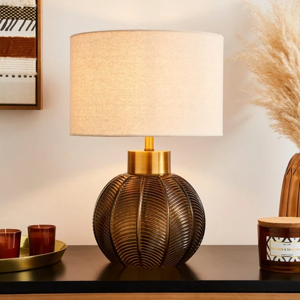 Dunelm Colleen Glass Table Lamp 3 Dunelm Colleen Glass Table Lamp