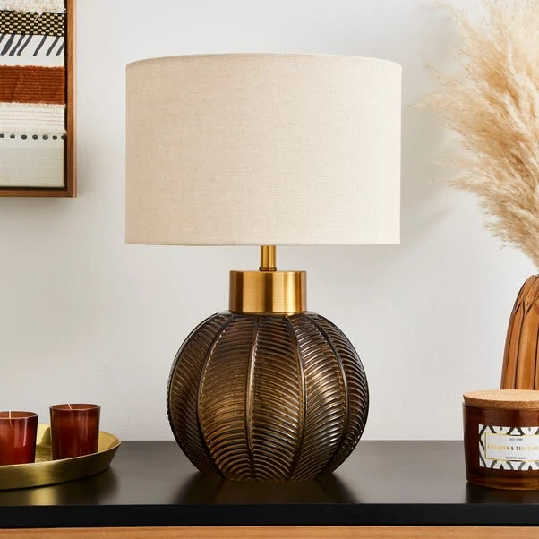 Dunelm Colleen Glass Table Lamp 4 Dunelm Colleen Glass Table Lamp - Image 2