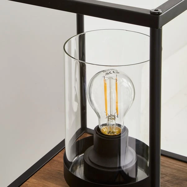 Dunelm Fulton Midi Shelved Floor Lamp Rustic Pine And Black 5 Dunelm Fulton Midi Shelved Floor Lamp Rustic Pine And Black - Image 3