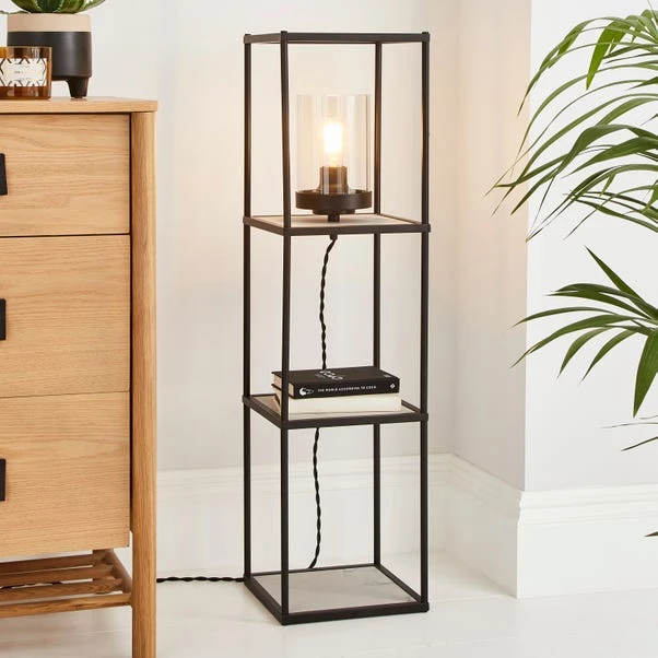 Dunelm Aiko Midi Shelved Floor Lamp Black And Faux Marble 3 Dunelm Aiko Midi Shelved Floor Lamp Black And Faux Marble