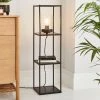 Dunelm Cole Midi Shelved Floor Lamp Black 2 Dunelm Cole Midi Shelved Floor Lamp Black -Dunelm Shop 30802423