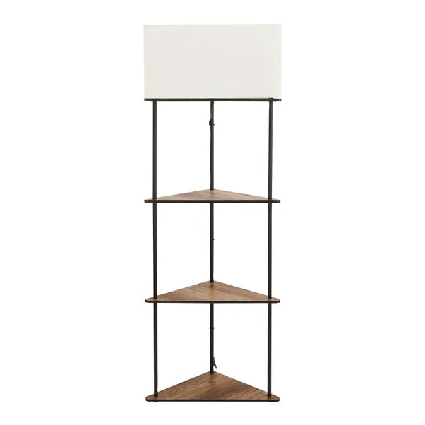 Dunelm Fulton Corner Shelved Floor Lamp Rustic Pine 6 Dunelm Fulton Corner Shelved Floor Lamp Rustic Pine - Image 5