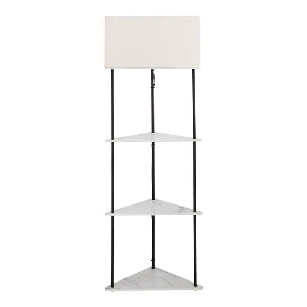 Dunelm Aiko Corner Shelved Floor Lamp Black And Faux Marble 6 Dunelm Aiko Corner Shelved Floor Lamp Black And Faux Marble - Image 4