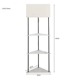 Dunelm Aiko Corner Shelved Floor Lamp Black And Faux Marble 11 Dunelm Aiko Corner Shelved Floor Lamp Black And Faux Marble -Dunelm Shop 30802426 alt05