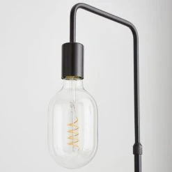 Dunelm Aubrey Exposed Bulb Floor Lamp With Table Black 11 Dunelm Aubrey Exposed Bulb Floor Lamp With Table Black -Dunelm Shop 30802433 alt03