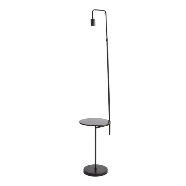 Dunelm Aubrey Exposed Bulb Floor Lamp With Table Black 7 Dunelm Aubrey Exposed Bulb Floor Lamp With Table Black - Image 5