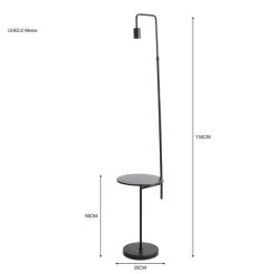 Dunelm Aubrey Exposed Bulb Floor Lamp With Table Black 13 Dunelm Aubrey Exposed Bulb Floor Lamp With Table Black -Dunelm Shop 30802433 alt05