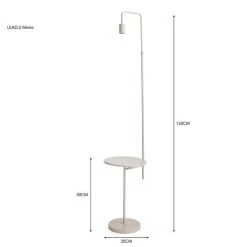 Dunelm Aubrey Exposed Bulb Floor Lamp With Table Grey 11 Dunelm Aubrey Exposed Bulb Floor Lamp With Table Grey -Dunelm Shop 30802435 alt05