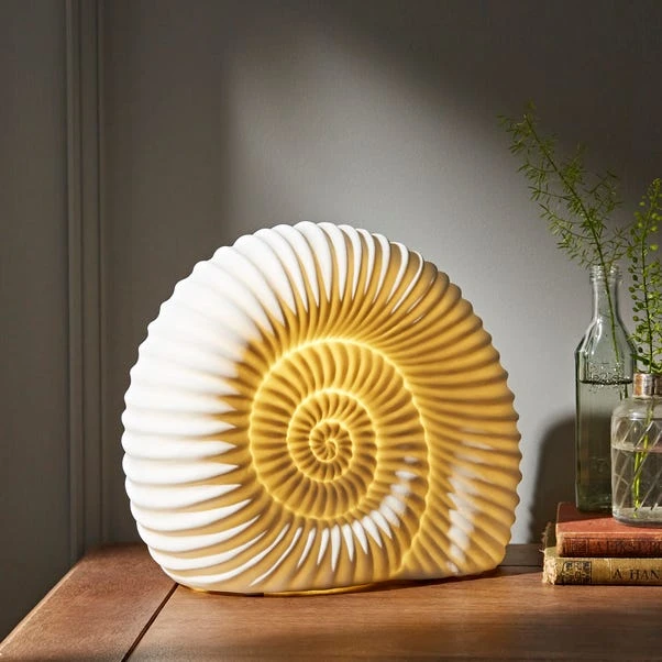 Natural History Museum Porcelain Ammonite Lamp 3 Natural History Museum Porcelain Ammonite Lamp