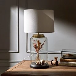 Natural History Museum Table Lamp Clear And Brass 8 Natural History Museum Table Lamp Clear And Brass -Dunelm Shop 30803334 alt01