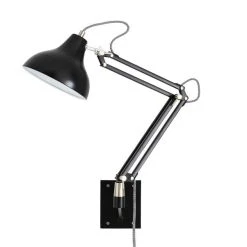 Dunelm Archibald Articulated Black Wall Light 7 Dunelm Archibald Articulated Black Wall Light -Dunelm Shop 30803338 alt02