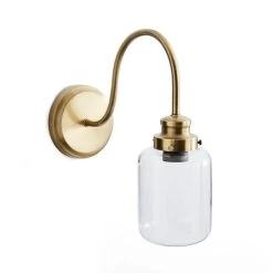 Natural History Museum Wall Light Clear And Brass -Dunelm Shop 30803341 alt03