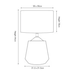 Pacific Lifestyle Artemis Small Table Lamp -Dunelm Shop 30803531 alt04
