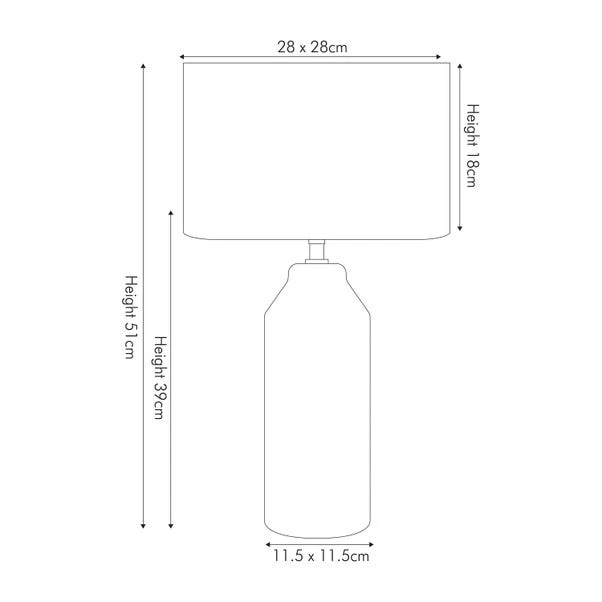 Pacific Lifestyle Bethan Table Lamp 7 Pacific Lifestyle Bethan Table Lamp - Image 5