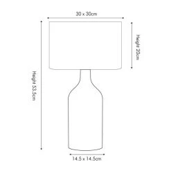 Pacific Lifestyle Poiret Table Lamp 13 Pacific Lifestyle Poiret Table Lamp -Dunelm Shop 30804007 alt05