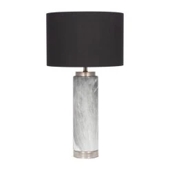 Pacific Lifestyle Carrara Grey Tall Table Lamp 9 Pacific Lifestyle Carrara Grey Tall Table Lamp -Dunelm Shop 30804012 alt02