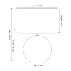 Pacific Lifestyle Crestola Table Lamp -Dunelm Shop 30804014 alt03