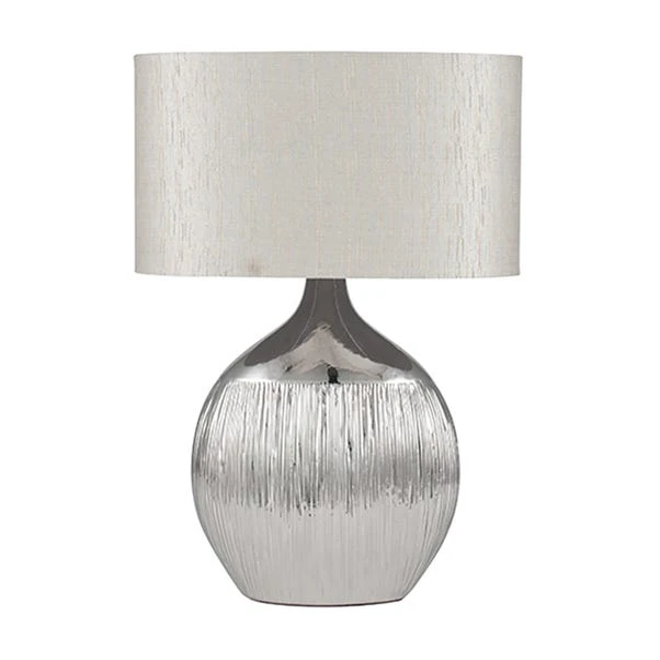 Pacific Lifestyle Gemini Silver Table Lamp 4 Pacific Lifestyle Gemini Silver Table Lamp - Image 2