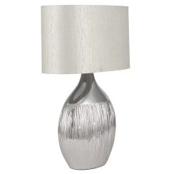Pacific Lifestyle Gemini Silver Table Lamp 8 Pacific Lifestyle Gemini Silver Table Lamp -Dunelm Shop 30804017 alt02
