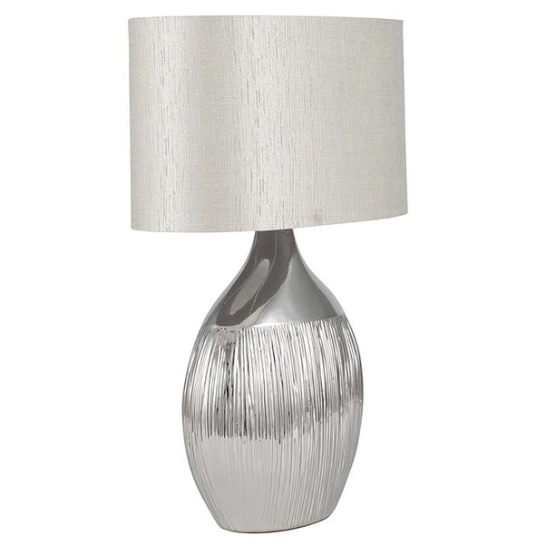 Pacific Lifestyle Gemini Silver Table Lamp 5 Pacific Lifestyle Gemini Silver Table Lamp - Image 3