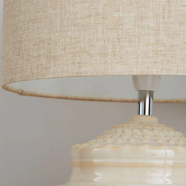 Dunelm Zeeburg Urchin Ceramic Cream Table Lamp 5 Dunelm Zeeburg Urchin Ceramic Cream Table Lamp - Image 3