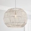Dunelm Wicker Woven Easy Fit Pendant White 1 Dunelm Wicker Woven Easy Fit Pendant White -Dunelm Shop 30808830