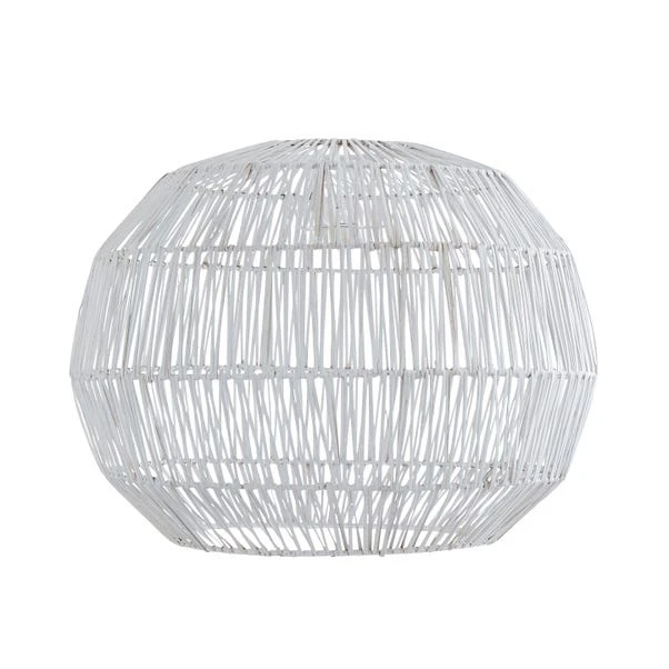 Dunelm Wicker Woven Easy Fit Pendant White 6 Dunelm Wicker Woven Easy Fit Pendant White - Image 4
