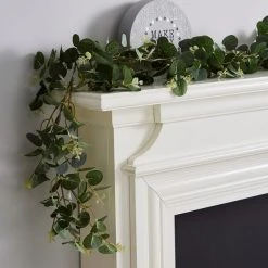 Dunelm Eucalyptus Green Lit Garland 8 Dunelm Eucalyptus Green Lit Garland -Dunelm Shop 30808831 alt01