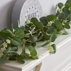 Dunelm Eucalyptus Green Lit Garland 9 Dunelm Eucalyptus Green Lit Garland -Dunelm Shop 30808831 alt02