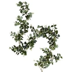 Dunelm Eucalyptus Green Lit Garland 11 Dunelm Eucalyptus Green Lit Garland -Dunelm Shop 30808831 alt05