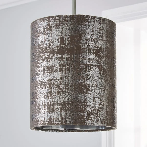 Dunelm Romano 18cm Cylinder Silver Lamp Shade 4 Dunelm Romano 18cm Cylinder Silver Lamp Shade - Image 2