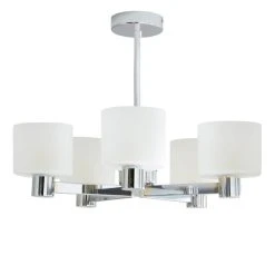 Dunelm Erin Frosted 5 Light Ceiling Fitting 12 Dunelm Erin Frosted 5 Light Ceiling Fitting -Dunelm Shop 30818152 alt04