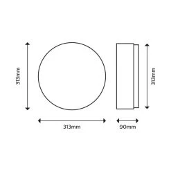 Philips Balance Integrated LED Bathroom Ceiling Light 10 Philips Balance Integrated LED Bathroom Ceiling Light -Dunelm Shop 30838284 alt02