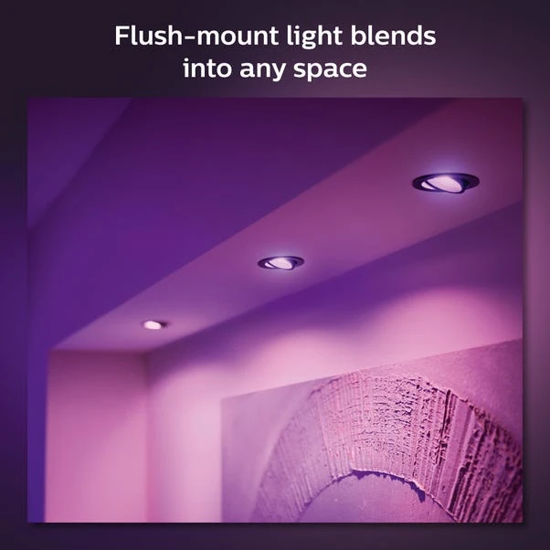 Philips HUE Set Of 3 Centura Smart LED Ceiling Spotlights 5 Philips HUE Set Of 3 Centura Smart LED Ceiling Spotlights - Image 3