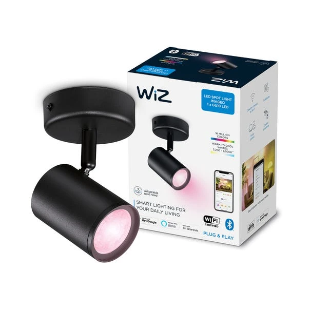 WiZ Connected WiZ Imageo Smart 1 Light LED Adjustable Spotlight 3 WiZ Connected WiZ Imageo Smart 1 Light LED Adjustable Spotlight