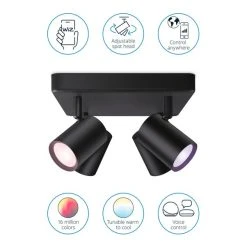 WiZ Connected WiZ Imageo Smart 4 Light LED Adjustable Spotlight 10 WiZ Connected WiZ Imageo Smart 4 Light LED Adjustable Spotlight -Dunelm Shop 30838378 alt02
